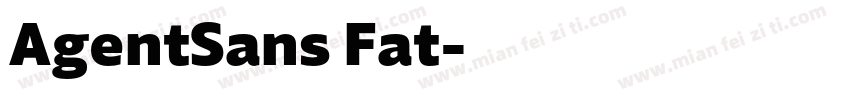 AgentSans Fat字体转换